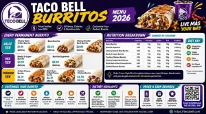 Taco Bell Burritos Menu