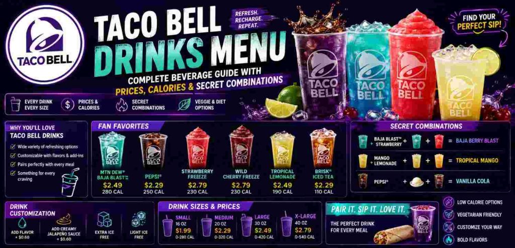Taco Bell Drinks Menu