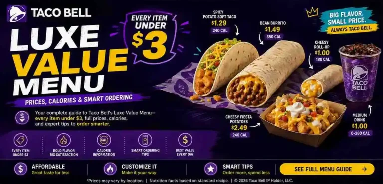 Taco Bell Luxe Value Menu