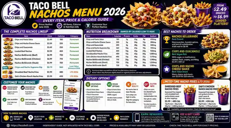 Taco Bell Nachos Menu