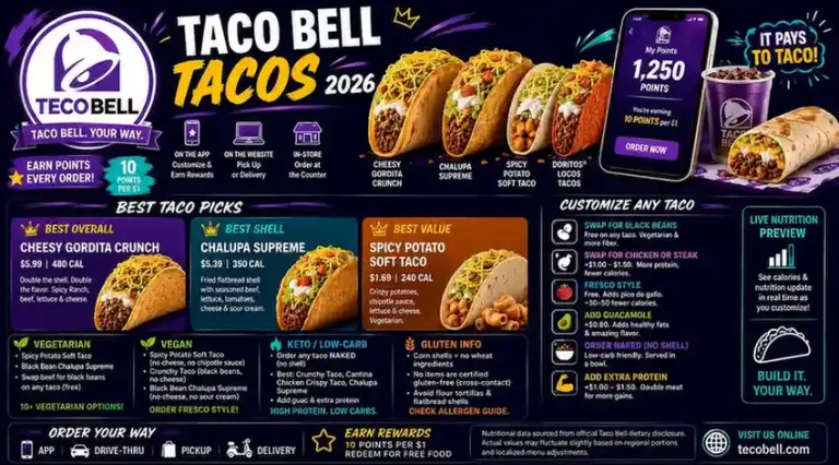 Taco Bell Tacos Menu